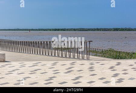 El Gran Malecón del Río Magdalena, Barranquilla, Colombie. Banque D'Images