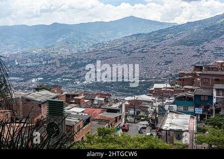 Paysage urbain de Medellín, Colombie. Banque D'Images