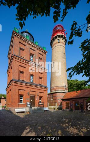 Le phare de Cape Arkona la mer Baltique allemande Ostsee, Putgarten Banque D'Images