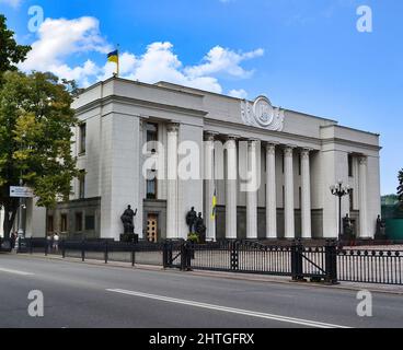 La Verkhovna Rada d'Ukraine, le Parlement monocaméral d'Ukraine. Banque D'Images