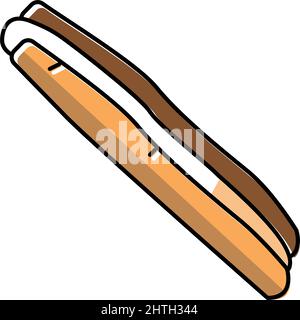 illustration vectorielle de l'icône de couleur du clam du couteau de l'atlantique Illustration de Vecteur