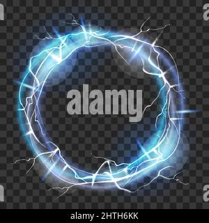 Anneau plasma, portail sombre Illustration de Vecteur
