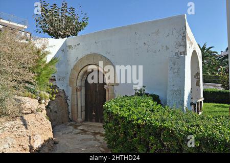 Roc de Sant Gaietà dans la province de Roda de Bará de Tarragone, Catalogne, Espagne Banque D'Images