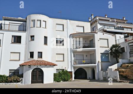 Roc de Sant Gaietà dans la province de Roda de Bará de Tarragone, Catalogne, Espagne Banque D'Images