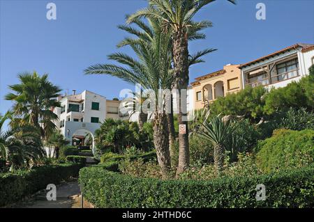 Roc de Sant Gaietà dans la province de Roda de Bará de Tarragone, Catalogne, Espagne Banque D'Images