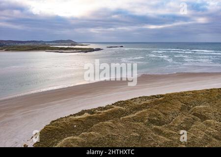 Plage de Dooey par Lettermaceward dans le comté de Donegal - Irlande. Banque D'Images