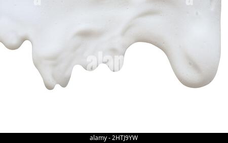 Mousse de savon blanc, sudes de détergent ou de shampooing. Banque D'Images