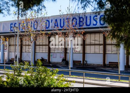 Gare routière, Inca, Majorque, Iles Baléares, Espagne Banque D'Images
