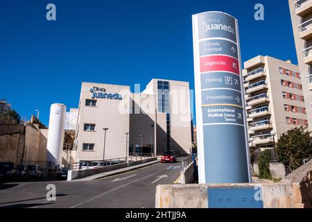 Clinique Juaneda, complexe de santé privé, Palma Mallorca, Iles Baléares, Espagne Banque D'Images