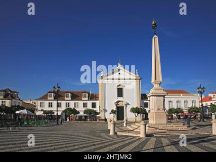 Platz Praca do marques de Pombal à Vila Real de Santo Antonio, Algarve, Portugal Banque D'Images