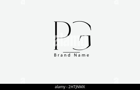 PG GP P G résumé logo vecteur modèle de monogramme Illustration de Vecteur