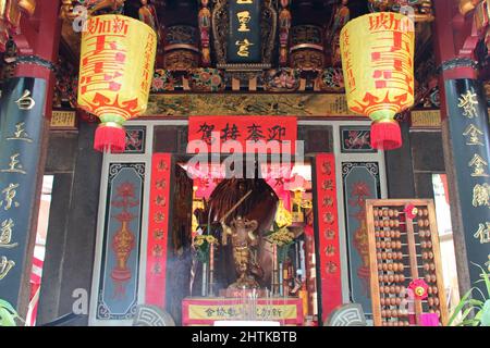 temple chinois (keng teck whay) à singapour Banque D'Images