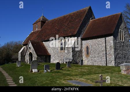 St Mary la Vierge Église Friston royaume-uni Banque D'Images