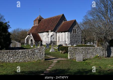 St Mary la Vierge Église Friston royaume-uni Banque D'Images