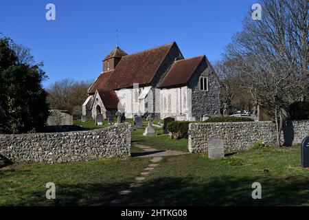 St Mary la Vierge Église Friston royaume-uni Banque D'Images