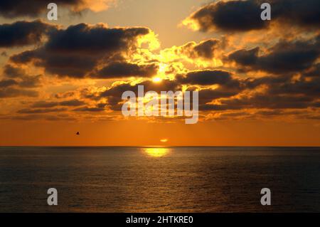 30 août 2009 - coucher de soleil, île de Zmiinyi, île de Snake, mer Noire, Odessa, Ukraine, Europe de l'est crédit: Andrey Nekrasov/ZUMA Wire/ZUMAPRESS.com/Alamy Live News Banque D'Images