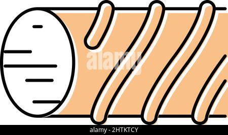 illustration vectorielle d'icône de couleur de renfort en fibre de verre Illustration de Vecteur