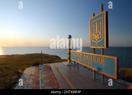 29 août 2009 - poste frontière, île Zmiinyi, île Snake, mer Noire, Odessa, Ukraine, Europe de l'est crédit: Andrey Nekrasov/ZUMA Wire/ZUMAPRESS.com/Alamy Live News Banque D'Images