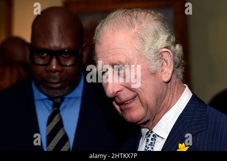 Le Prince de Galles accueille une réception pour les partisans de la Powerlist à Clarence House à Londres. Date de la photo: Mardi 1 mars 2022. Banque D'Images