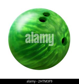 Illustration vectorielle de boule de bowling sur fond blanc. Illustration de Vecteur