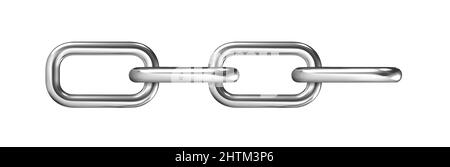 Illustration de vecteur en chaîne sur fond blanc. Illustration de Vecteur