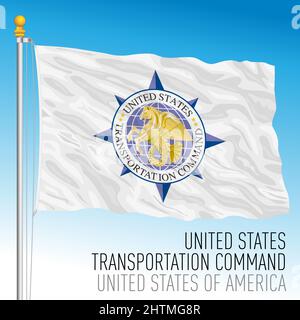 Drapeau de la commande de transport des États-Unis, États-Unis, illustration vectorielle Illustration de Vecteur