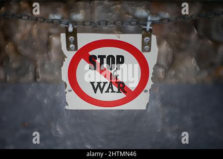 Illustration photo originale et créative Stop the War Banque D'Images