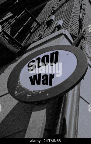 Illustration photo originale et créative Stop the War Banque D'Images