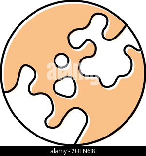 illustration du vecteur de couleur de l'icône de la maladie de peau de vitiligo Illustration de Vecteur