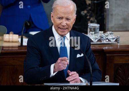 Washington, États-Unis. 01st mars 2022. (Photo par Pool/Sipa USA) crédit: SIPA USA/Alay Live News Banque D'Images