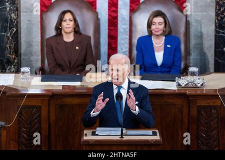 Washington, États-Unis. 01st mars 2022. (Photo par Pool/Sipa USA) crédit: SIPA USA/Alay Live News Banque D'Images