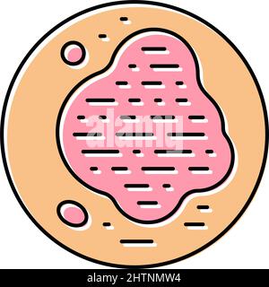 illustration du vecteur de couleur de l'icône de la maladie de la peau du psoriasis Illustration de Vecteur