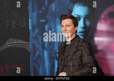 New York, États-Unis. 01st mars 2022. Paul Dano assiste à la première mondiale de 'The Batman' au Lincoln Center Josie Robertson Plaza à New York. (Photo de John Nacion/SOPA Images/Sipa USA) crédit: SIPA USA/Alay Live News Banque D'Images