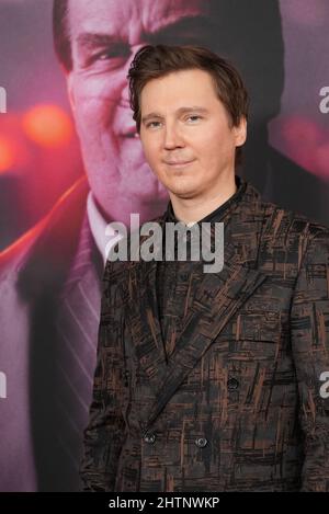 New York, États-Unis. 01st mars 2022. Paul Dano assiste à la première mondiale de 'The Batman' au Lincoln Center Josie Robertson Plaza à New York. (Photo de John Nacion/SOPA Images/Sipa USA) crédit: SIPA USA/Alay Live News Banque D'Images