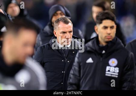 Brendan Rogers le directeur de Leicester City Banque D'Images