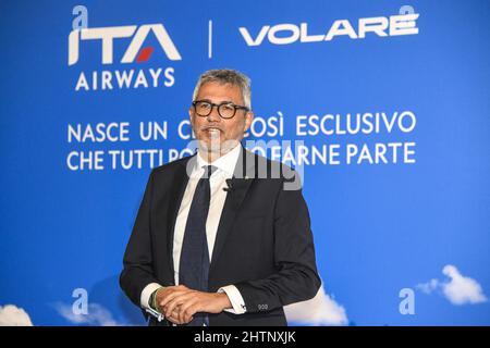 Rome, Italie. 01st mars 2022. Fabio Lazzerini. Directeur général d'ITA Italia transport by Air. Crédit ITA : Agence de photo indépendante/Alamy Live News Banque D'Images