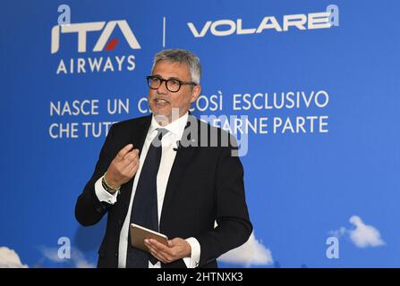 Rome, Italie. 01st mars 2022. Fabio Lazzerini. Directeur général d'ITA Italia transport by Air. Crédit ITA : Agence de photo indépendante/Alamy Live News Banque D'Images