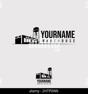 Modèle de conception de logo de symbole d'icône d'entrepôt. Illustration vectorielle EPS.8 EPS.10 Illustration de Vecteur