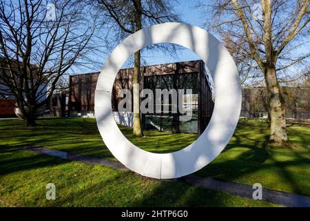 Place du musée Josef Albers, Bottrop dans le jardin de la ville Banque D'Images