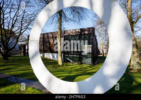 Place du musée Josef Albers, Bottrop dans le jardin de la ville Banque D'Images