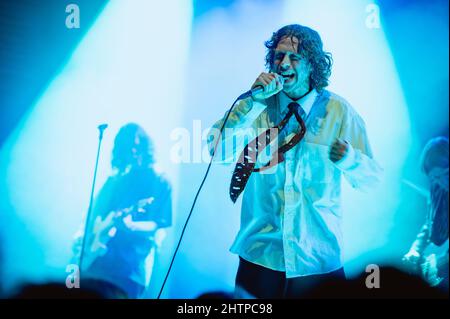 Copenhague, Danemark. 28th, février 2022. Le chanteur et compositeur danois Goss joue un concert à l'Amager Bio à Copenhague. (Crédit photo: Gonzales photo - Nikolaj Bransholm). Banque D'Images