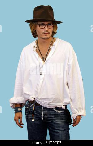 JOHNNY DEPP au FESTIVAL DU FILM DE VENISE 28th août 2003 Banque D'Images