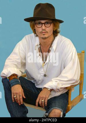 JOHNNY DEPP au FESTIVAL DU FILM DE VENISE 28th août 2003 Banque D'Images