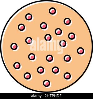 illustration du vecteur de couleur de la maladie de peau de lichen planus Illustration de Vecteur