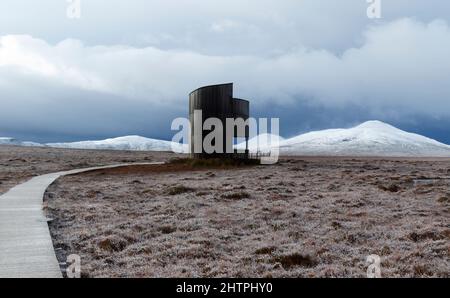 Forsinard coule observation Tower, Sutherland, Écosse Banque D'Images