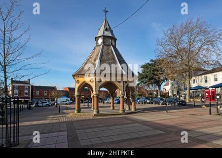 Bingham Butter Cross, Bingham Market place, Notinghamshire Banque D'Images