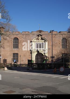 La Cittadella ancienne caserne militaire maintenant Museo Nazionale di Artiglieria (traduction Musée national de l'Artillerie) à Turin, Italie Banque D'Images