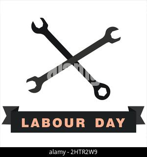 Scénario de la Journée mondiale de la main-d'œuvre Illustration de Vecteur