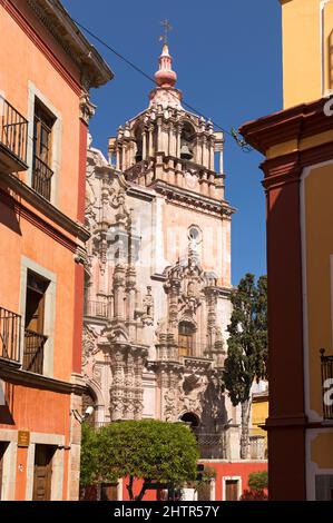 Mexique, Etat de Guanajuato, Guanajuato, Templo de la Compañía de Jesús Oratorio de San Felipe Neri, église de 400 ans, extérieur Banque D'Images