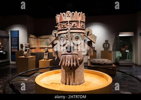 Dios del Agua, God of Water, 900-1500 dc, Musée national d'anthropologie. Mexico. Mexique. Banque D'Images